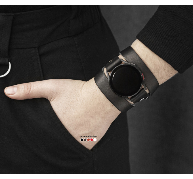 Шкіряний ремінець для Samsung та інших Смарт годинників, 2875