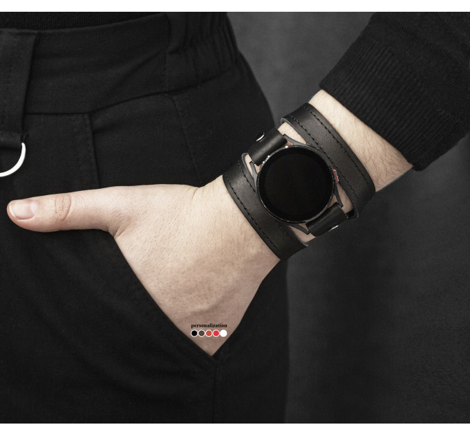 Шкіряний ремінець для Samsung та інших Смарт годинників, 2875ст