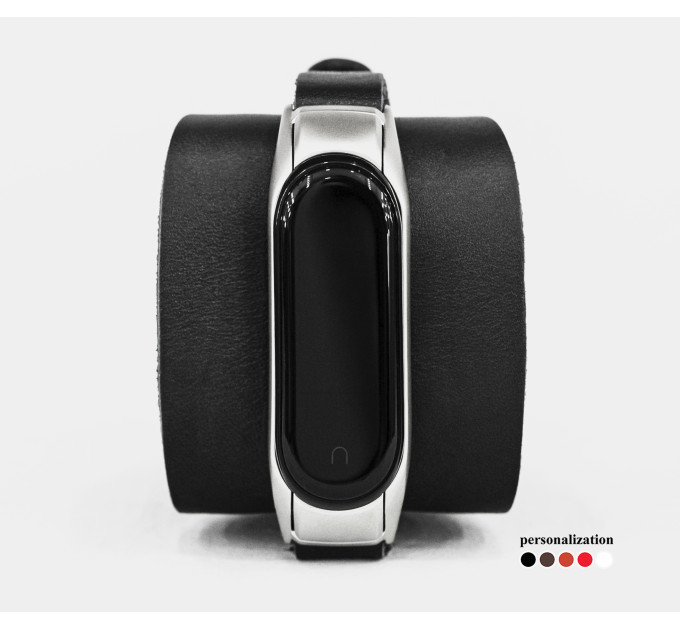 Шкіряний ремінець для Xiaomi Mi Band 3 4 5 6 7 8, 2953