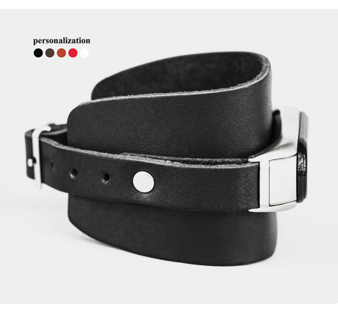 Шкіряний ремінець для Xiaomi Mi Band 3 4 5 6 7 8, 2954