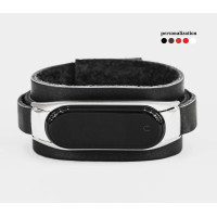 Шкіряний ремінець для Xiaomi Mi Band 3 4 5 6 7 8, 2956