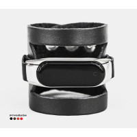 Шкіряний ремінець для Xiaomi Mi Band 3 4 5 6 7 8, 2962