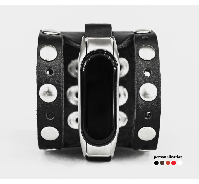 Шкіряний ремінець для Xiaomi Mi Band 3 4 5 6 7 8, 2965