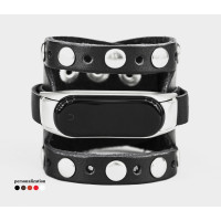 Шкіряний ремінець для Xiaomi Mi Band 3 4 5 6 7 8, 2965