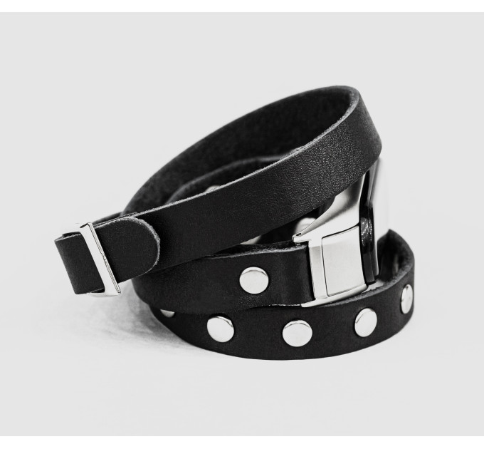 Шкіряний ремінець для Xiaomi Mi Band 3 4 5 6 7 8, 2971