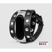 Шкіряний ремінець для Xiaomi Mi Band 3 4 5 6 7 8, 2972