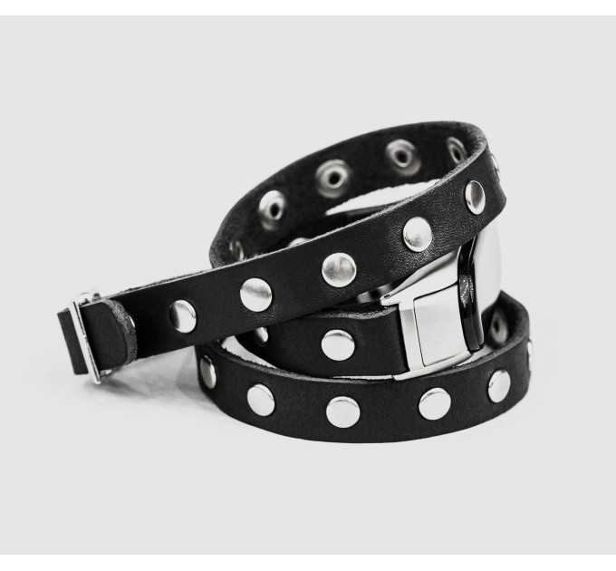 Шкіряний ремінець для Xiaomi Mi Band 3 4 5 6 7 8, 2972