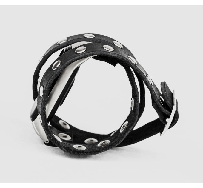 Шкіряний ремінець для Xiaomi Mi Band 3 4 5 6 7 8, 2972