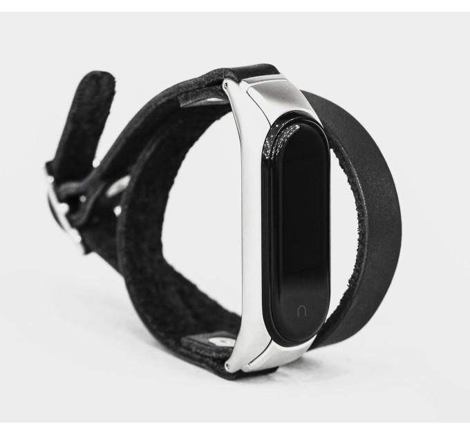 Шкіряний ремінець для Xiaomi Mi Band 3 4 5 6 7 8, 2981