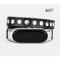 Шкіряний ремінець для Xiaomi Mi Band 3 4 5 6 7 8, 2982