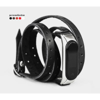 Шкіряний ремінець для Xiaomi Mi Band 3 4 5 6 7 8, 2983