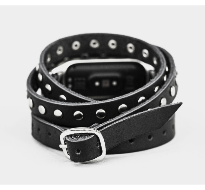 Шкіряний ремінець для Xiaomi Mi Band 3 4 5 6 7 8, 2984