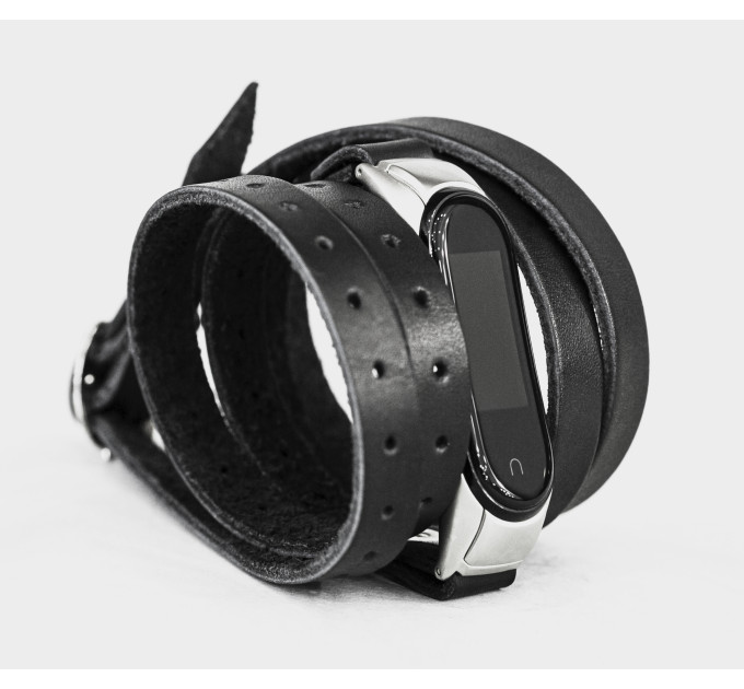 Шкіряний ремінець для Xiaomi Mi Band 3 4 5 6 7 8, 2985