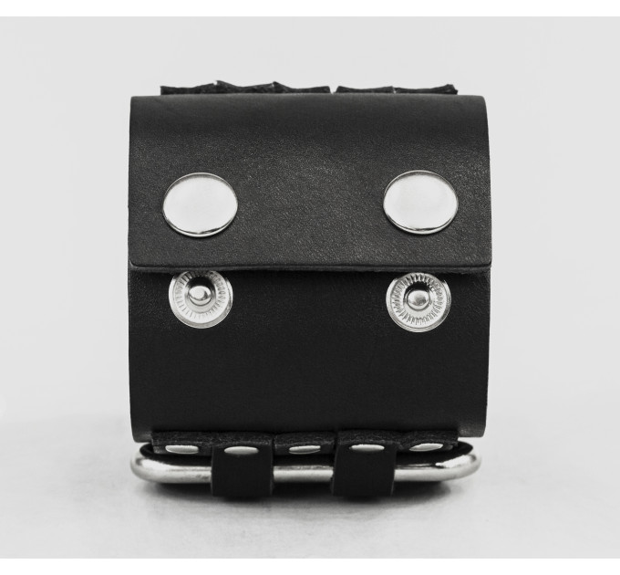 Широкий шкіряний браслет, код 3027