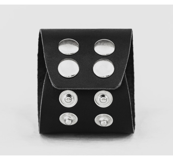 Широкий шкіряний браслет, код 3029