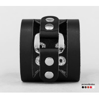 Широкий шкіряний браслет, код 3030