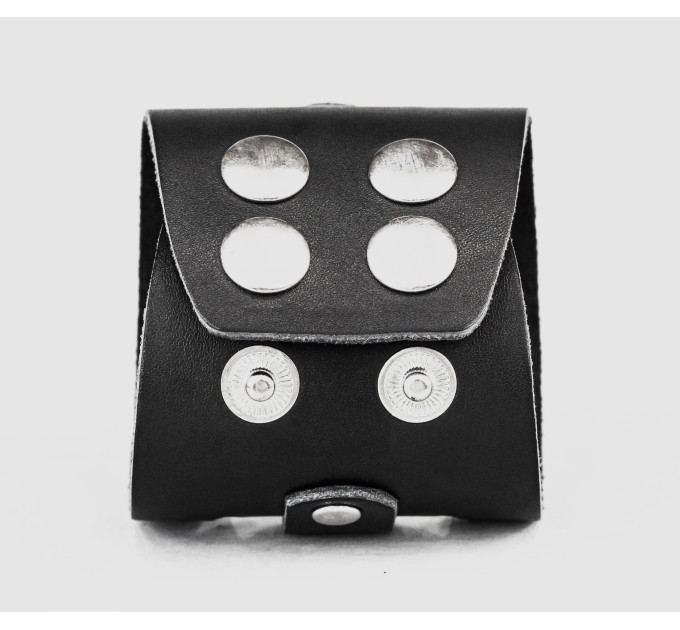 Широкий шкіряний браслет, код 3035