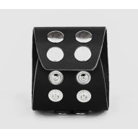 Широкий шкіряний браслет, код 3040