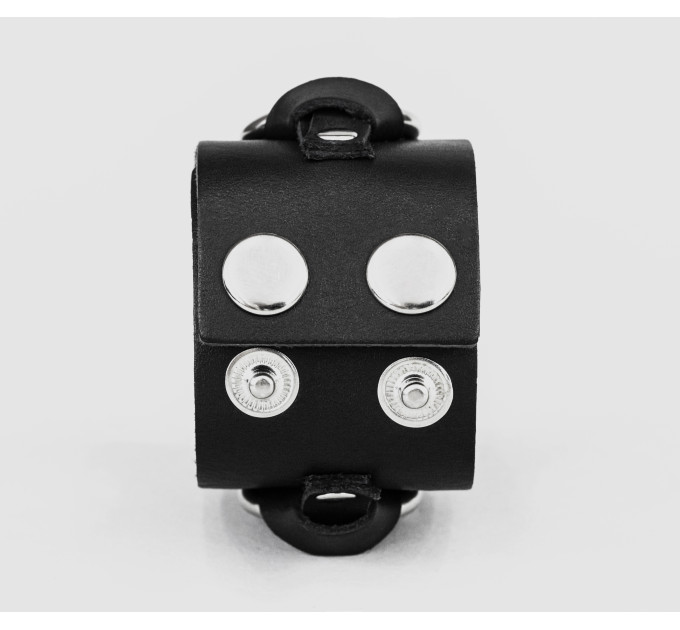 Широкий шкіряний браслет, код 3074