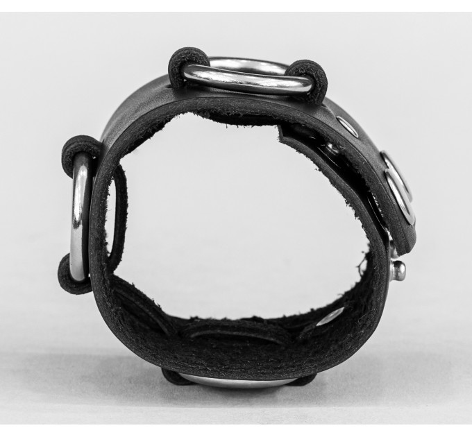 Широкий шкіряний браслет, код 3084