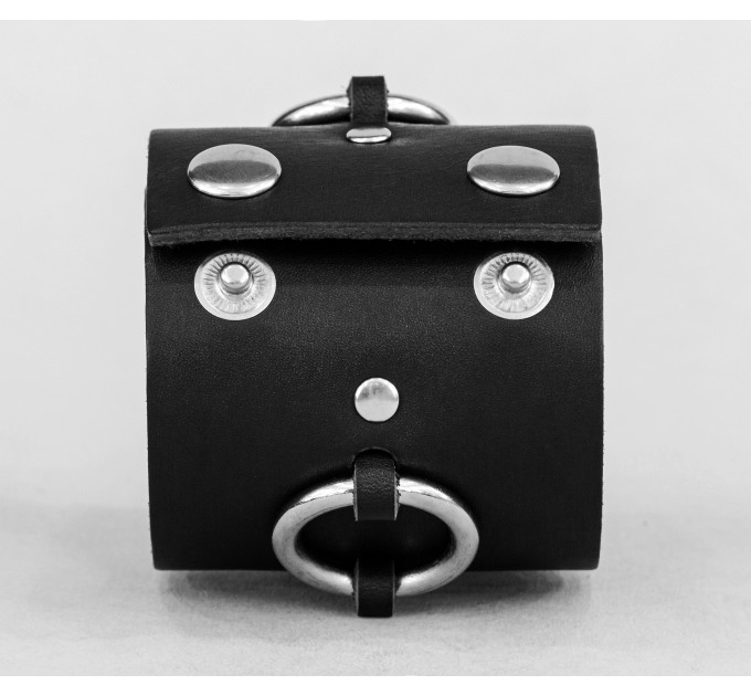 Широкий шкіряний браслет, код 3085