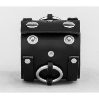 Широкий шкіряний браслет, код 3086