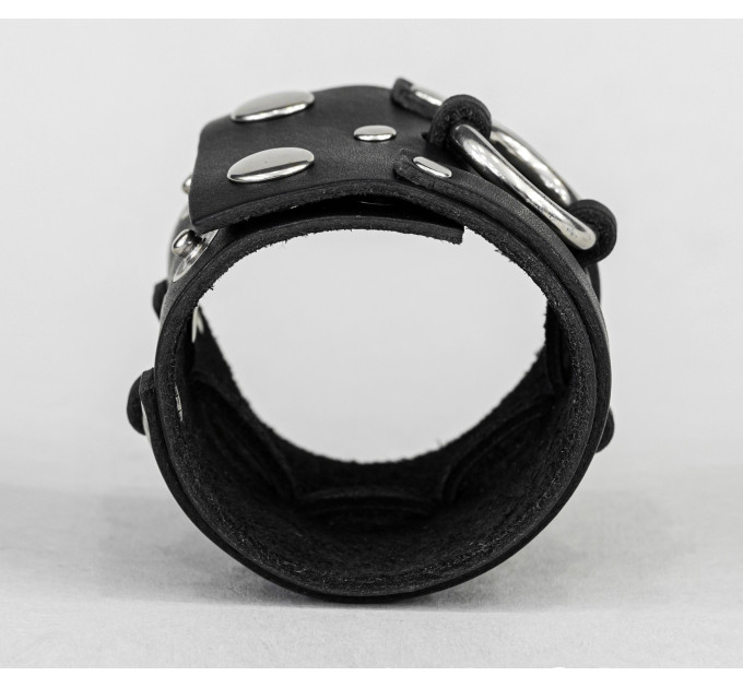 Широкий шкіряний браслет, код 3086