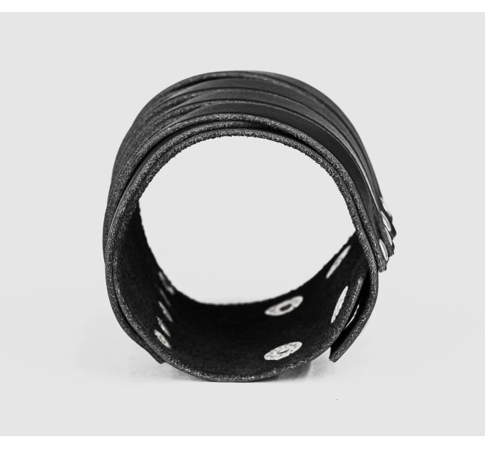 Широкий шкіряний браслет, код 3095