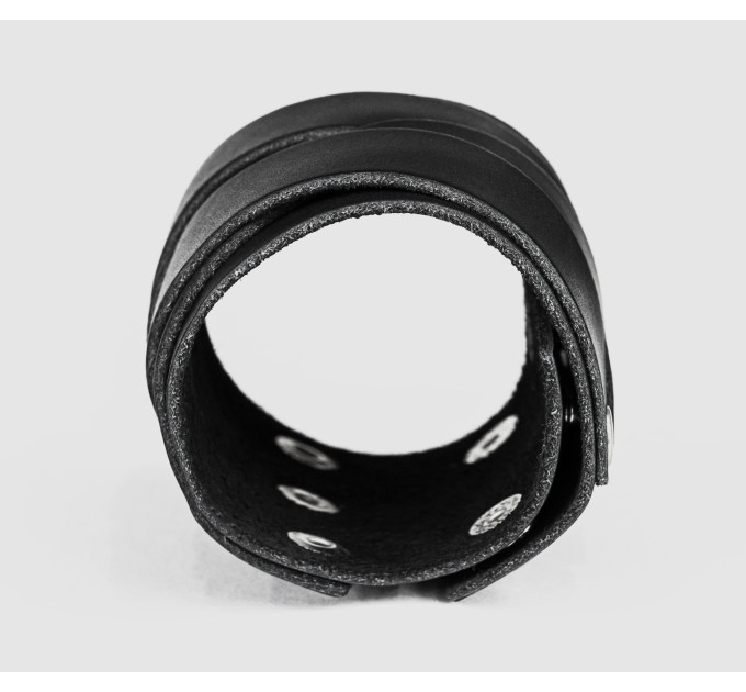 Широкий шкіряний браслет, код 3097