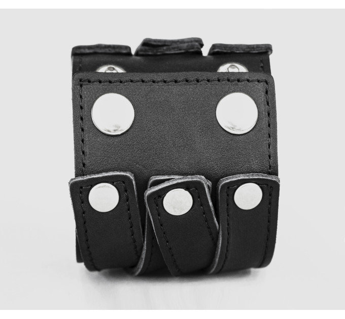 Широкий шкіряний браслет, код 3097ст