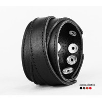 Широкий шкіряний браслет, код 3098ст