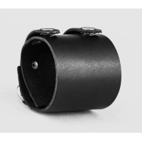 Широкий шкіряний браслет, код 3118