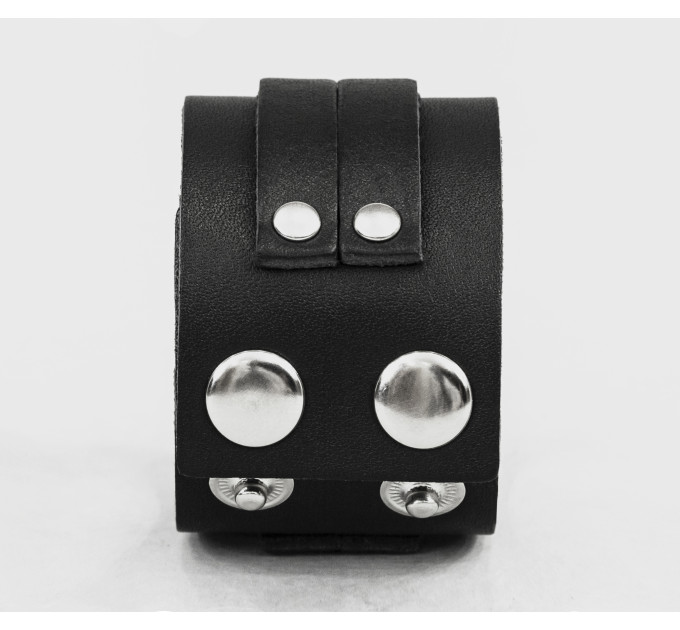 Широкий шкіряний браслет, код 3120