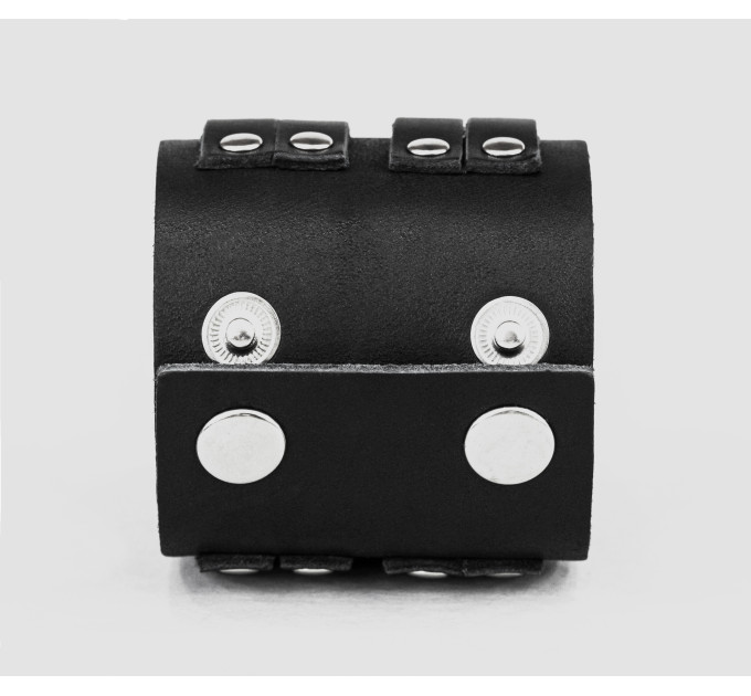 Широкий шкіряний браслет, код 3121