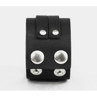 Широкий шкіряний браслет, код 3130