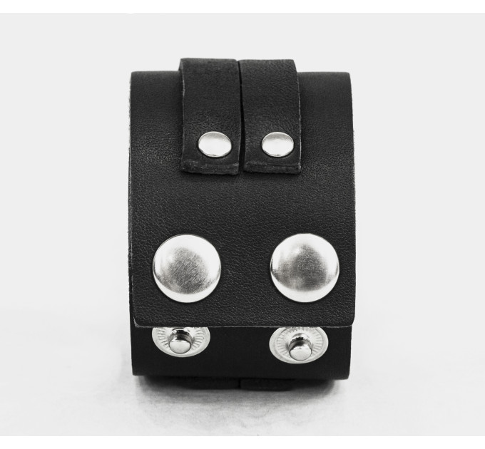 Широкий шкіряний браслет, код 3130