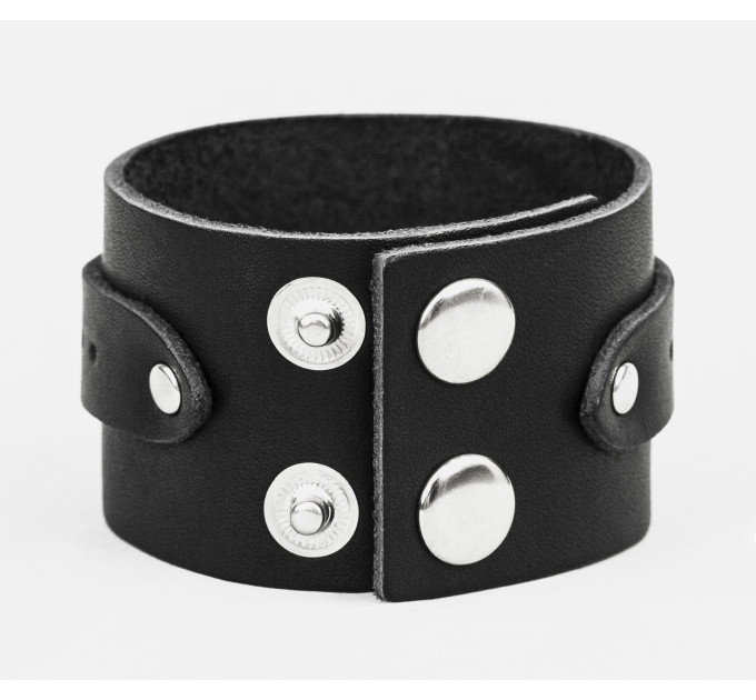 Широкий шкіряний браслет, код 3136