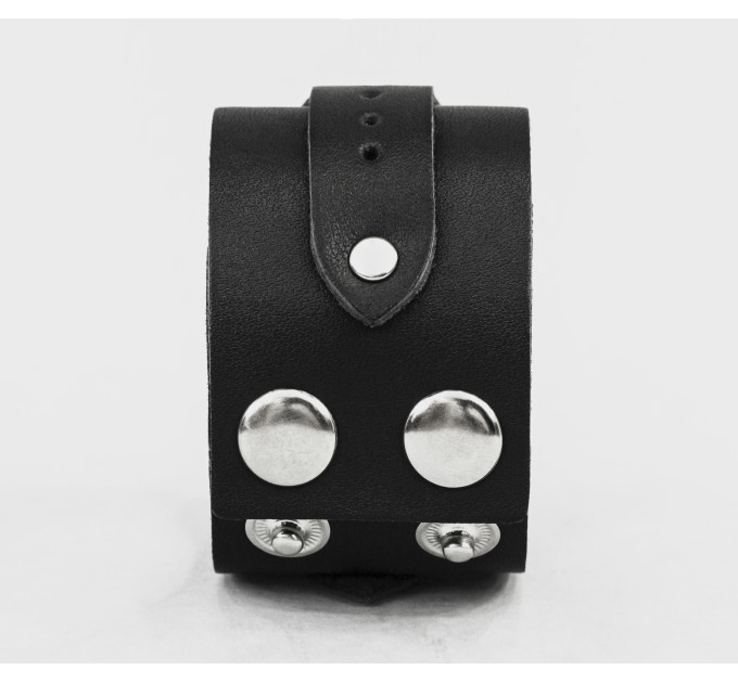 Широкий шкіряний браслет, код 3136