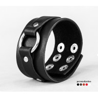 Широкий шкіряний браслет, код 3137