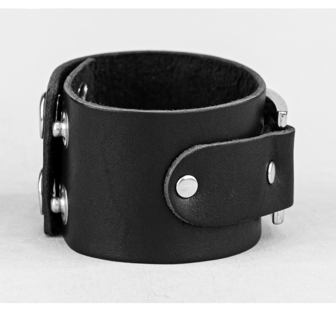Широкий шкіряний браслет, код 3138