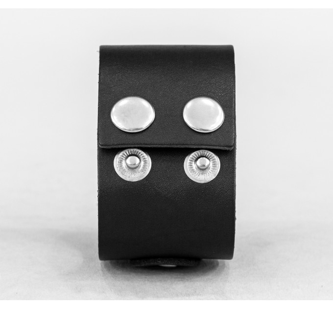 Широкий шкіряний браслет, код 3138