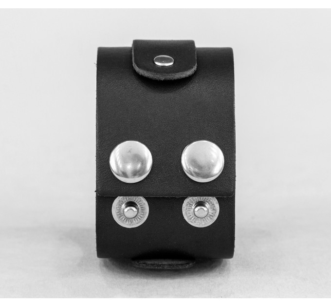 Широкий шкіряний браслет, код 3140