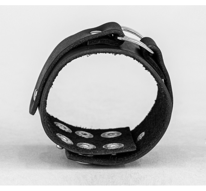 Широкий шкіряний браслет, код 3140