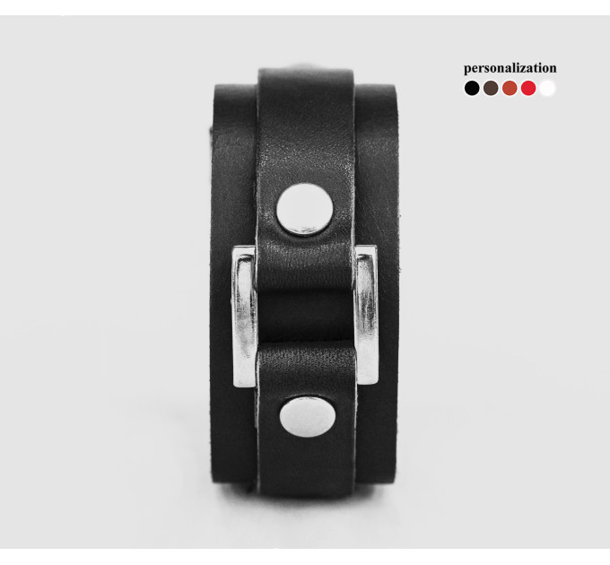 Шкіряний браслет, код 3142