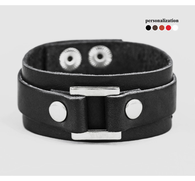 Шкіряний браслет, код 3142