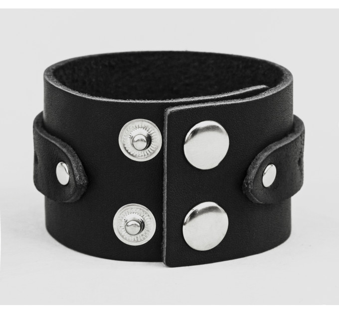 Широкий шкіряний браслет, код 3143