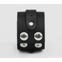 Широкий шкіряний браслет, код 3143