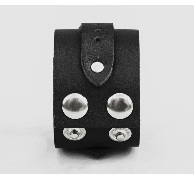 Широкий шкіряний браслет, код 3143