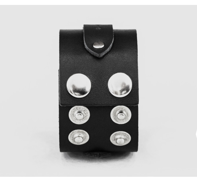 Широкий шкіряний браслет, код 3144