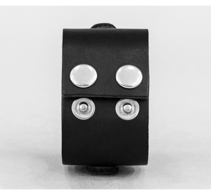 Широкий шкіряний браслет, код 3146